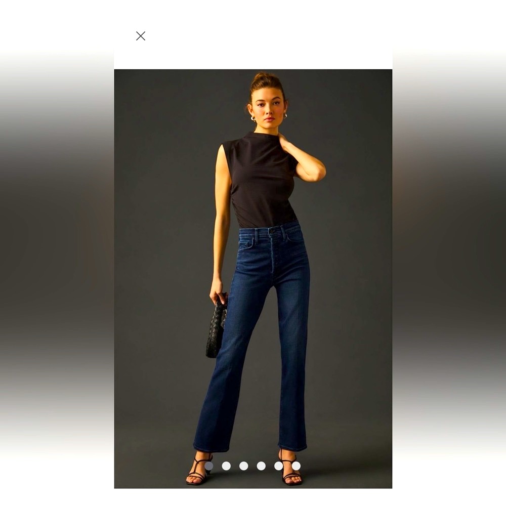 Mother the Tripper ankle high waist straight jeans